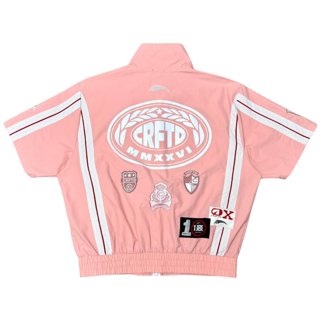 Crafted CR573/CR574 Nylon Top and Short Set Pink