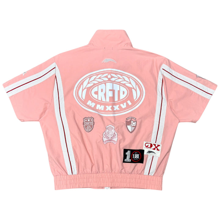 Crafted CR573/CR574 Nylon Top and Short Set Pink
