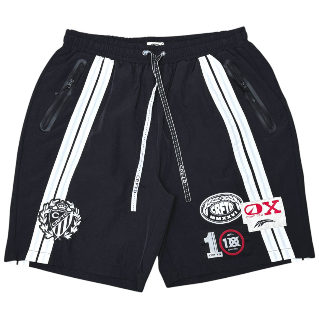 Crafted CR573/CR574 Nylon Top and Short Set Black