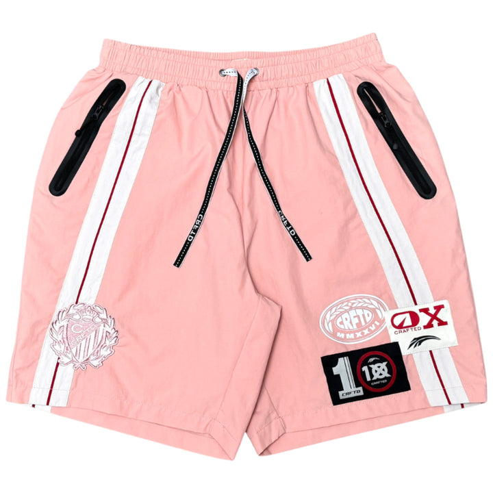 Crafted CR573/CR574 Nylon Top and Short Set Pink