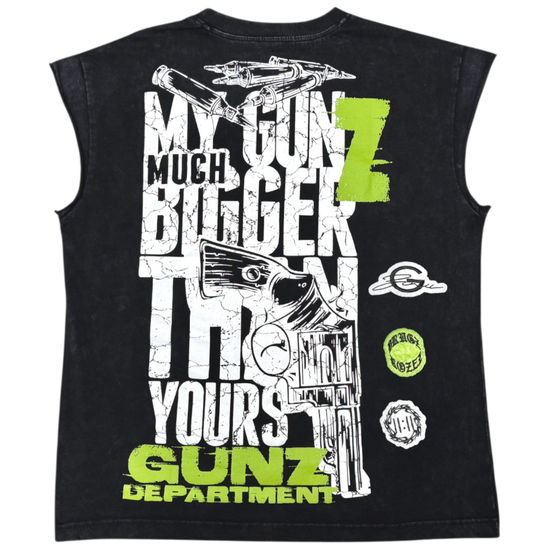 Gunzini GZ1073 Bigger Gunz Sleeveless Black
