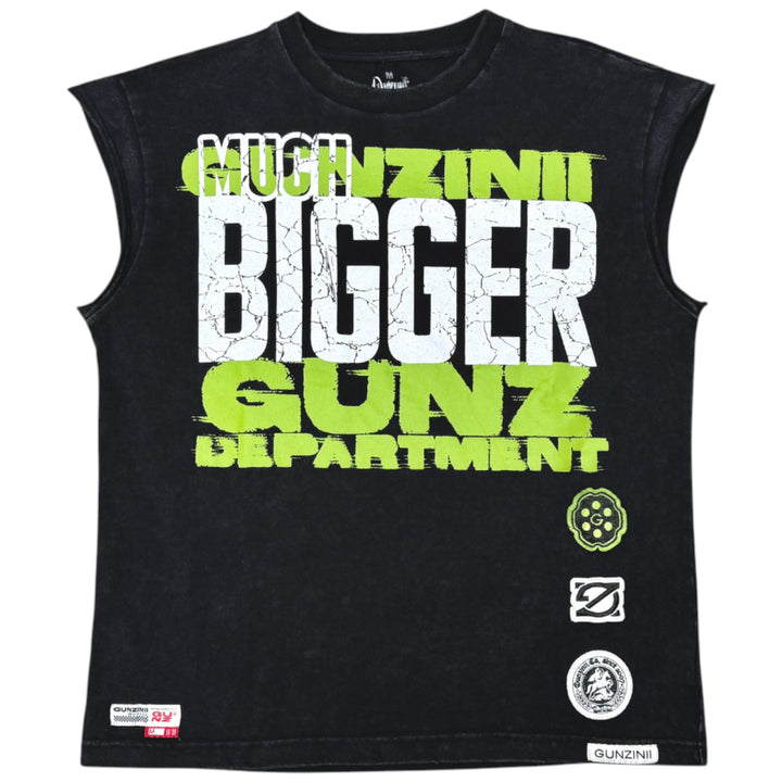 Gunzini GZ1073 Bigger Gunz Sleeveless Black