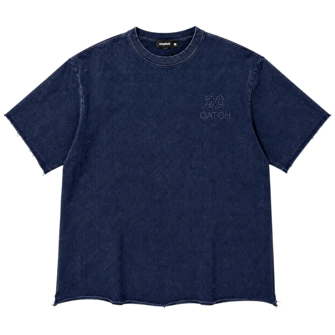 Catch 1217 All Over Stone Tee Blue