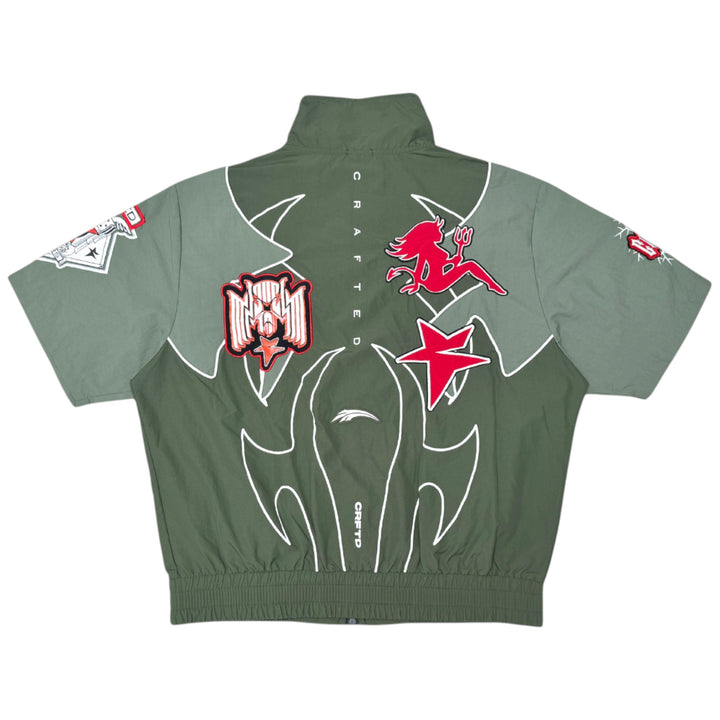 Crafted CR575/CR576 Nylon Top and Short Set Olive