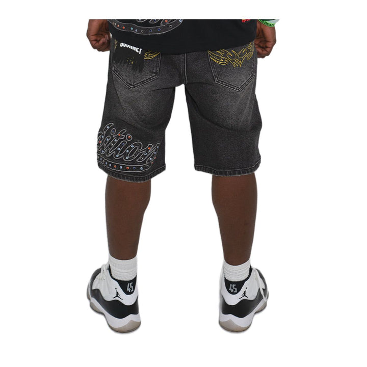 Premium Milano Take A Trip With Me Denim Shorts