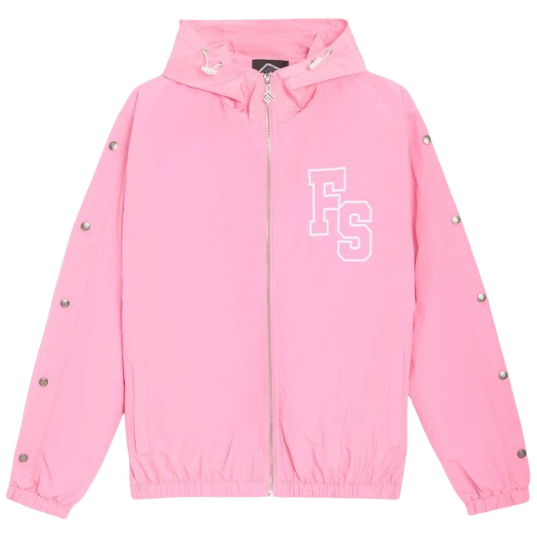 Forever Situated Nylon Track Jacket Pink