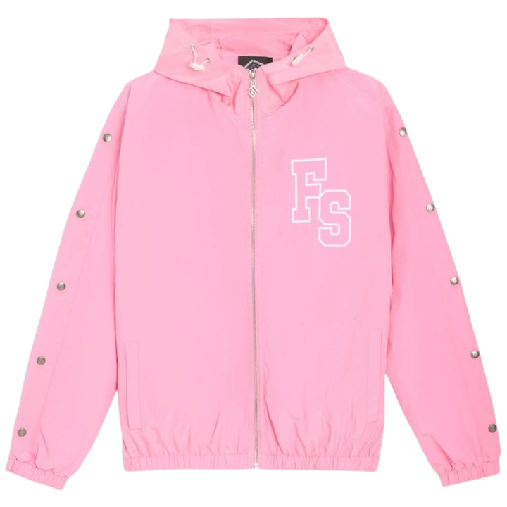 Forever Situated Nylon Track Jacket Pink