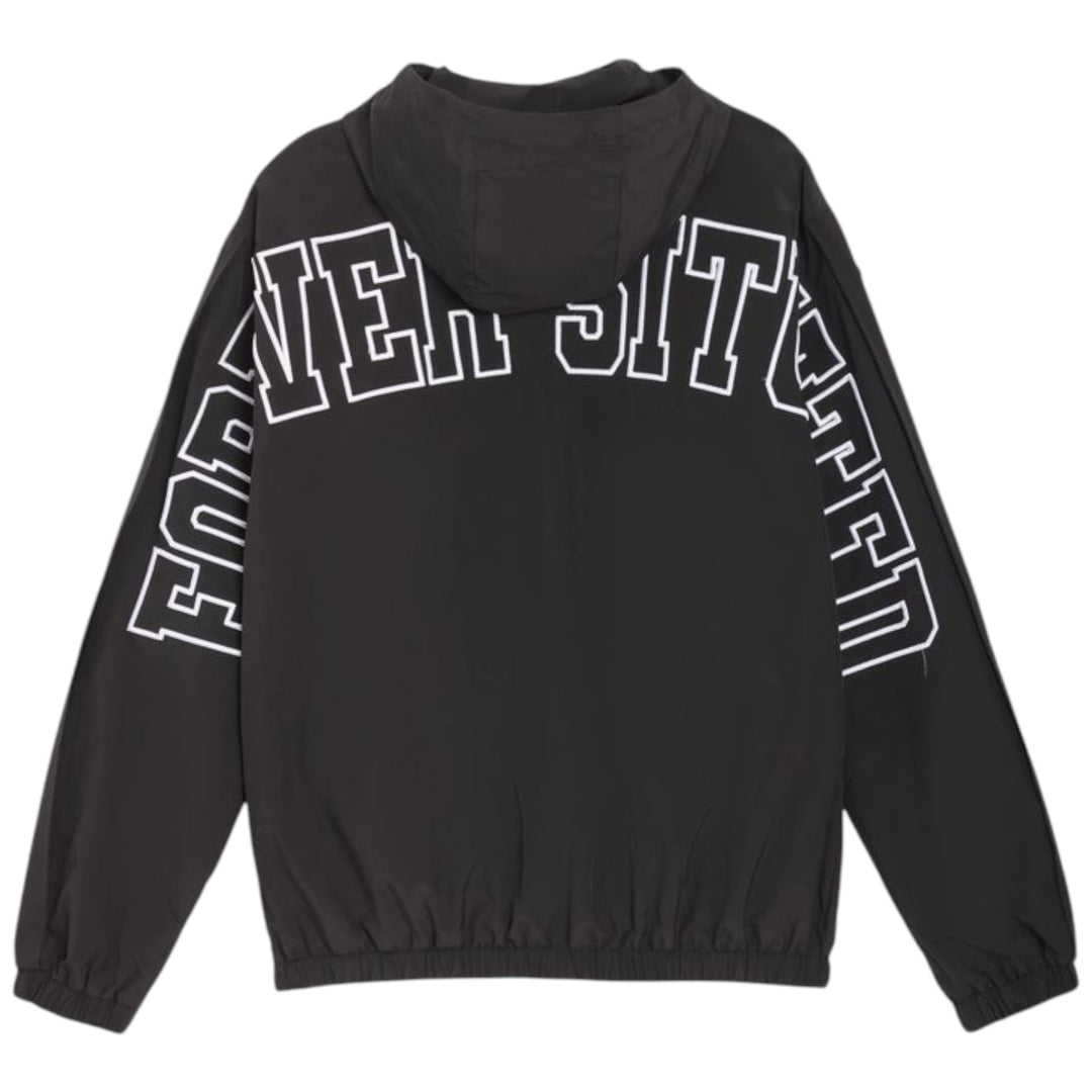 Forever Situated Nylon Track Jacket Black