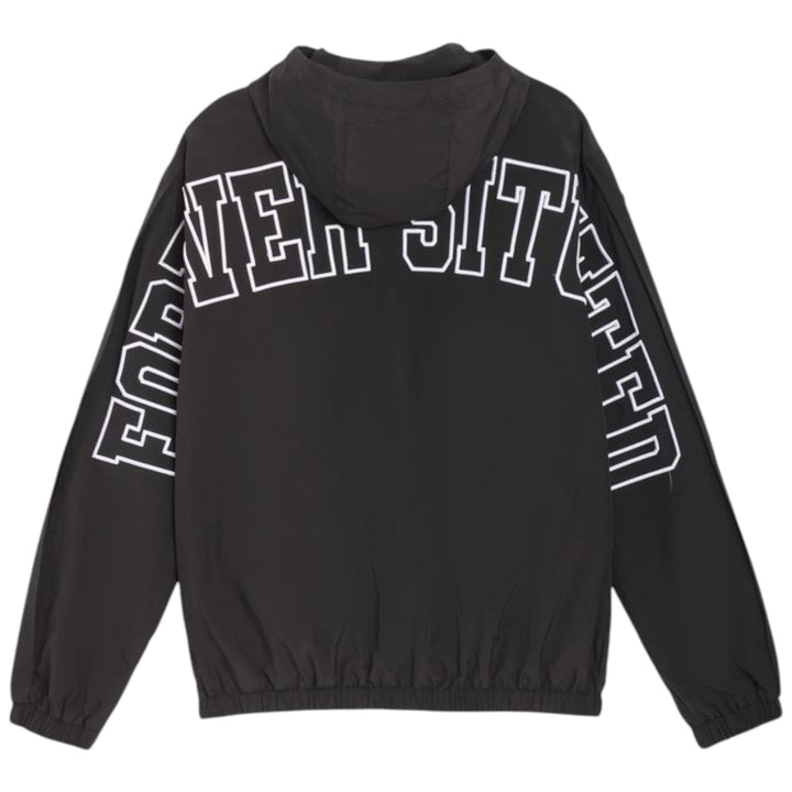 Forever Situated Nylon Track Jacket Black