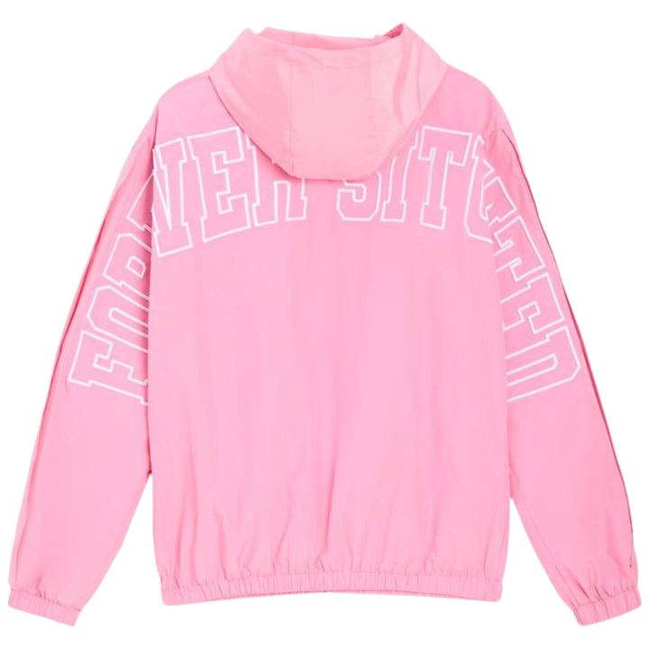 Forever Situated Nylon Track Jacket Pink