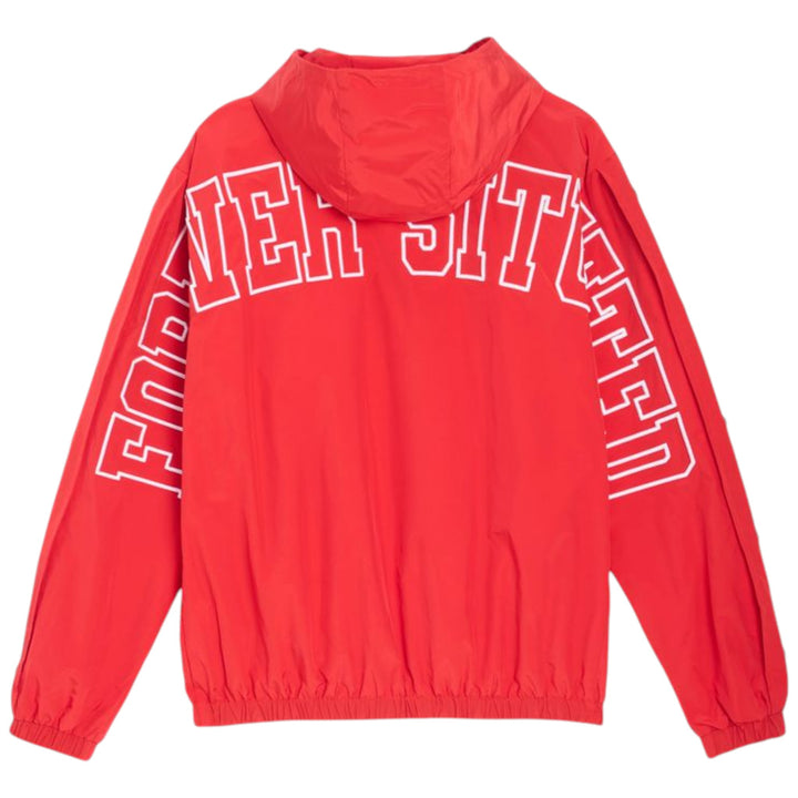 Forever Situated Nylon Track Jacket Red