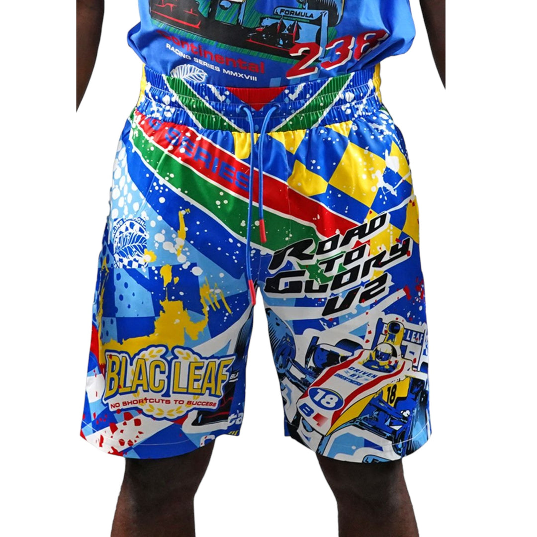 Blac Leaf Continental RTG Racing AOP Shorts Big & Tall