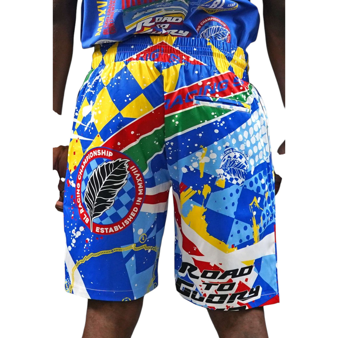 Blac Leaf Continental RTG Racing AOP Shorts Big & Tall