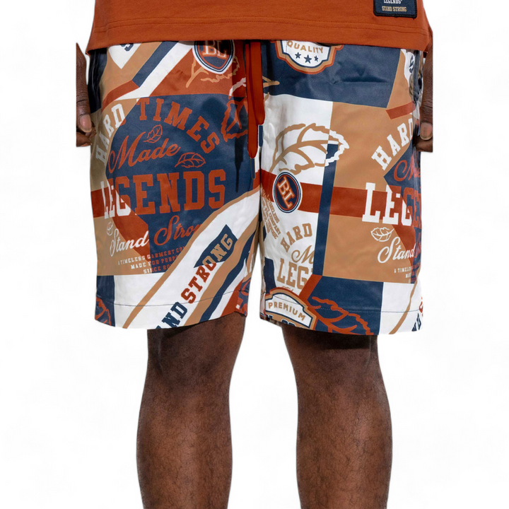 Blac Leaf Stand Strong Shorts AOP Print Big & Tall