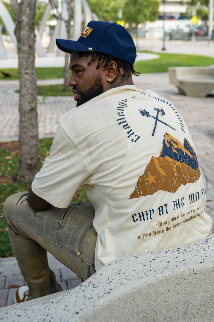 Juren Chip At The Mountain Tee Vintage Cream