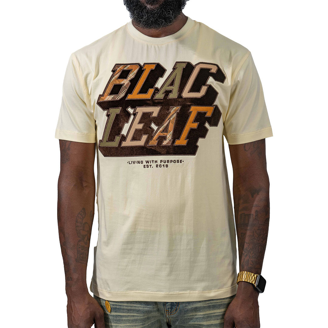 Blac Leaf Patchwork Cream Shirt