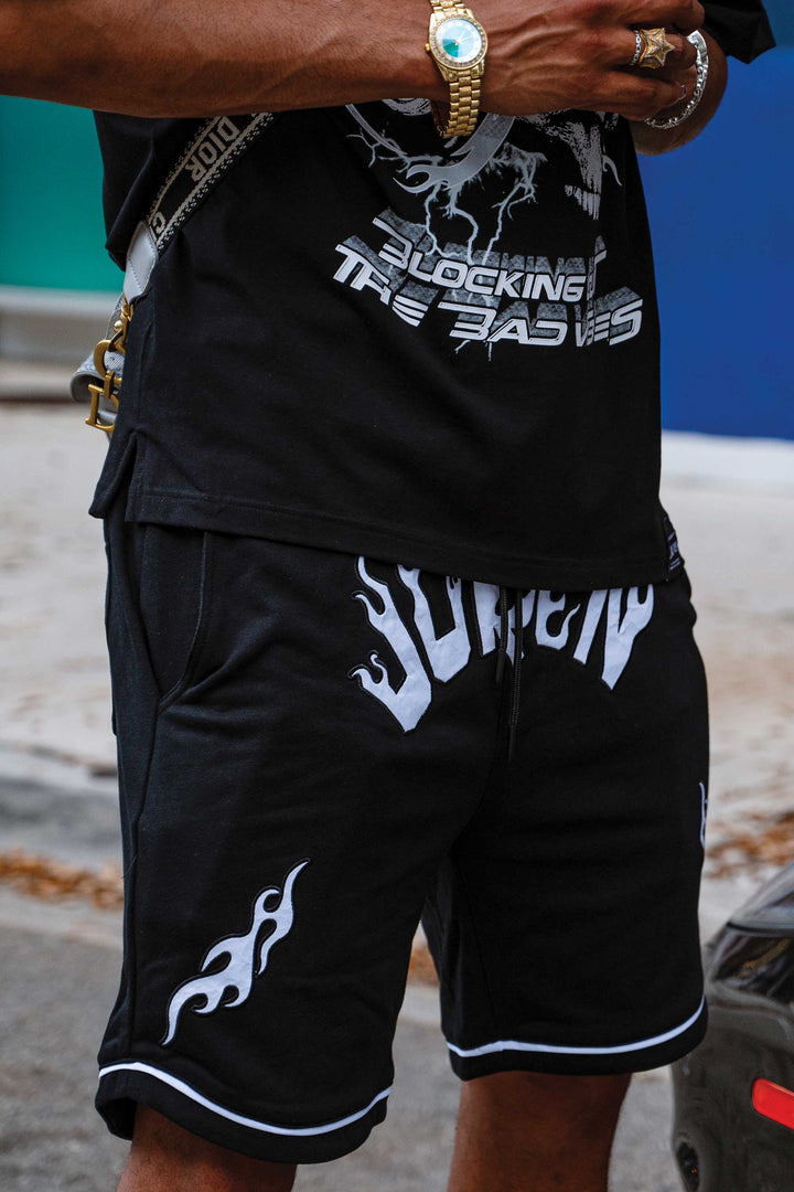 Juren Blocking Out Bad Vibes Shorts Black