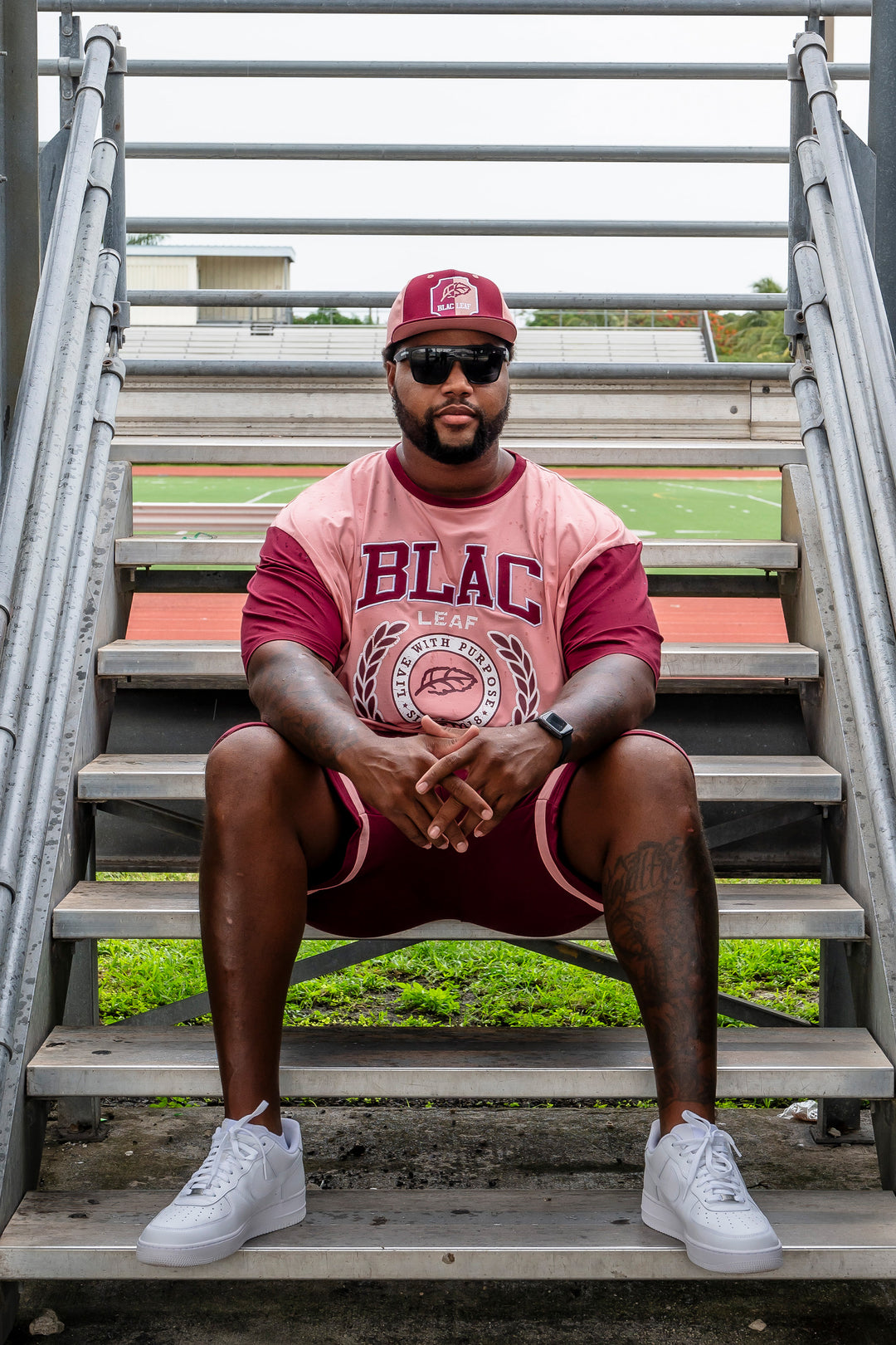 Blac Leaf Athletic Dept. Tee Mauve