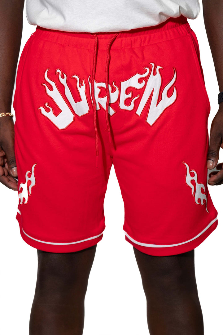 Juren Blocking Out Bad Vibes Shorts Red Big & Tall