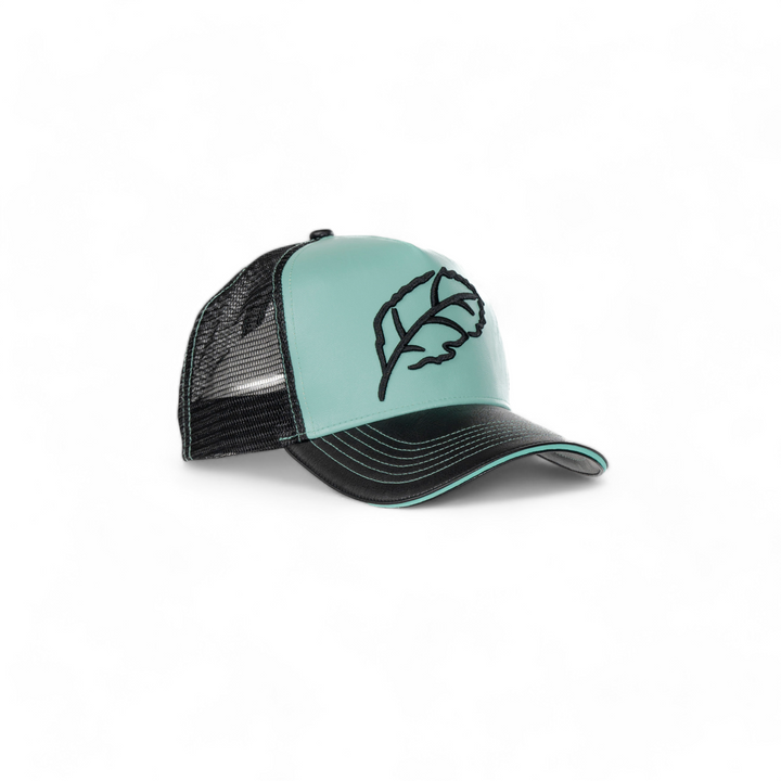 Blac Leaf Logo Trucker Hat Mint