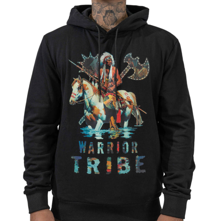 Juren Warrior Tribe Hoodie Black