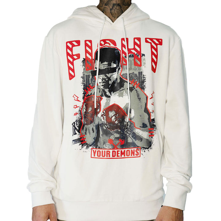 Juren Fight Your Demons Hoodies White