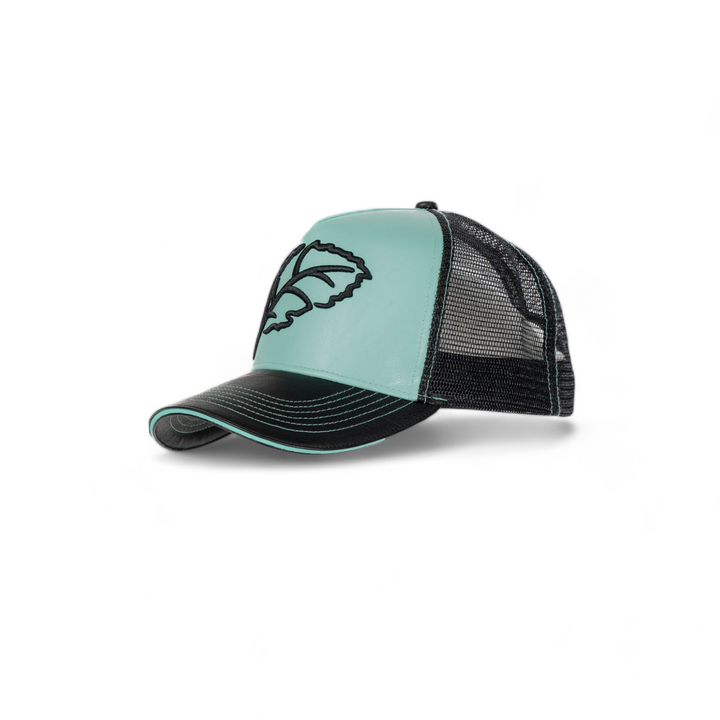 Blac Leaf Logo Trucker Hat Mint