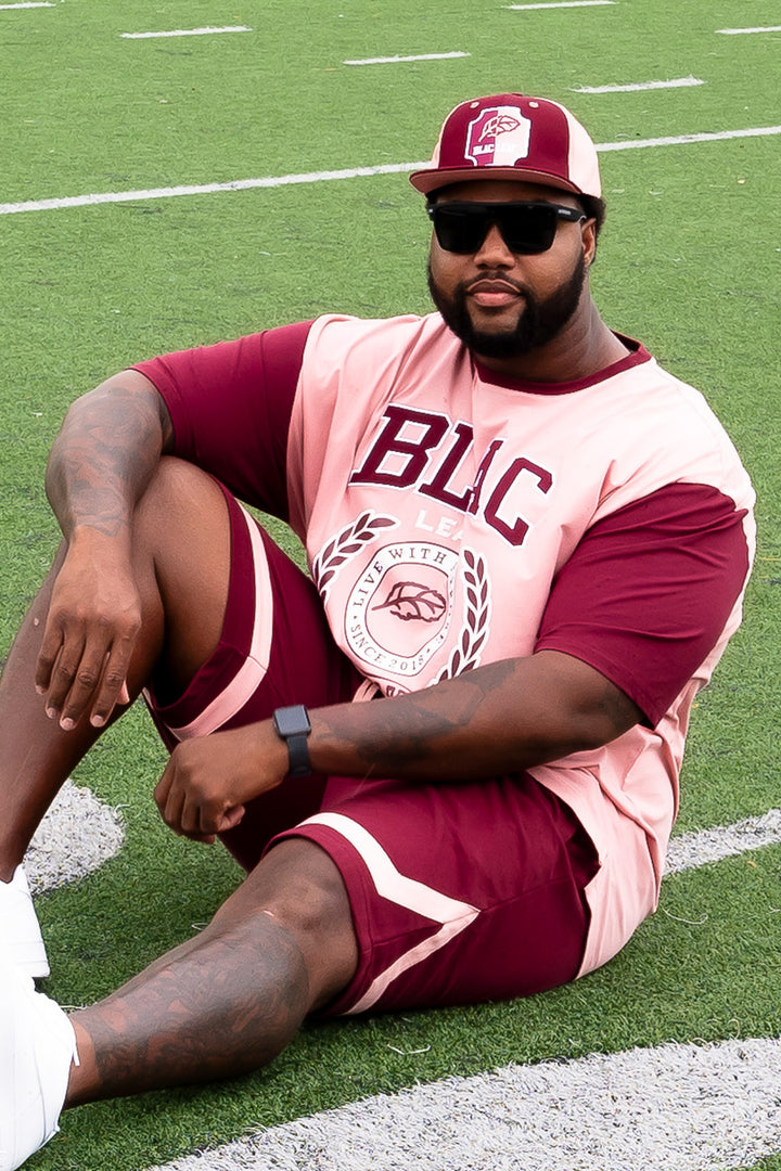 Blac Leaf Athletic Dept. Shorts Burgundy Big & Tall