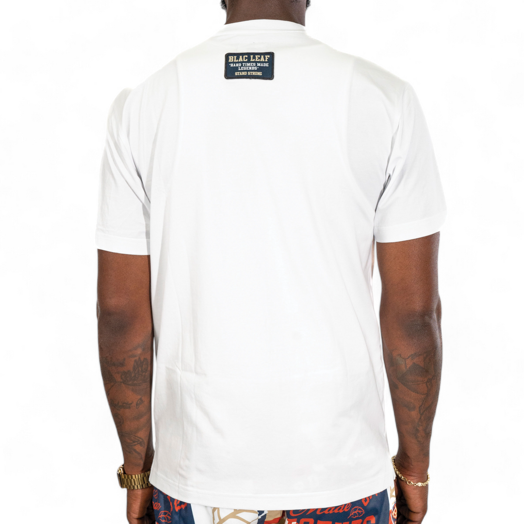 Blac Leaf Stand Strong Shirt White