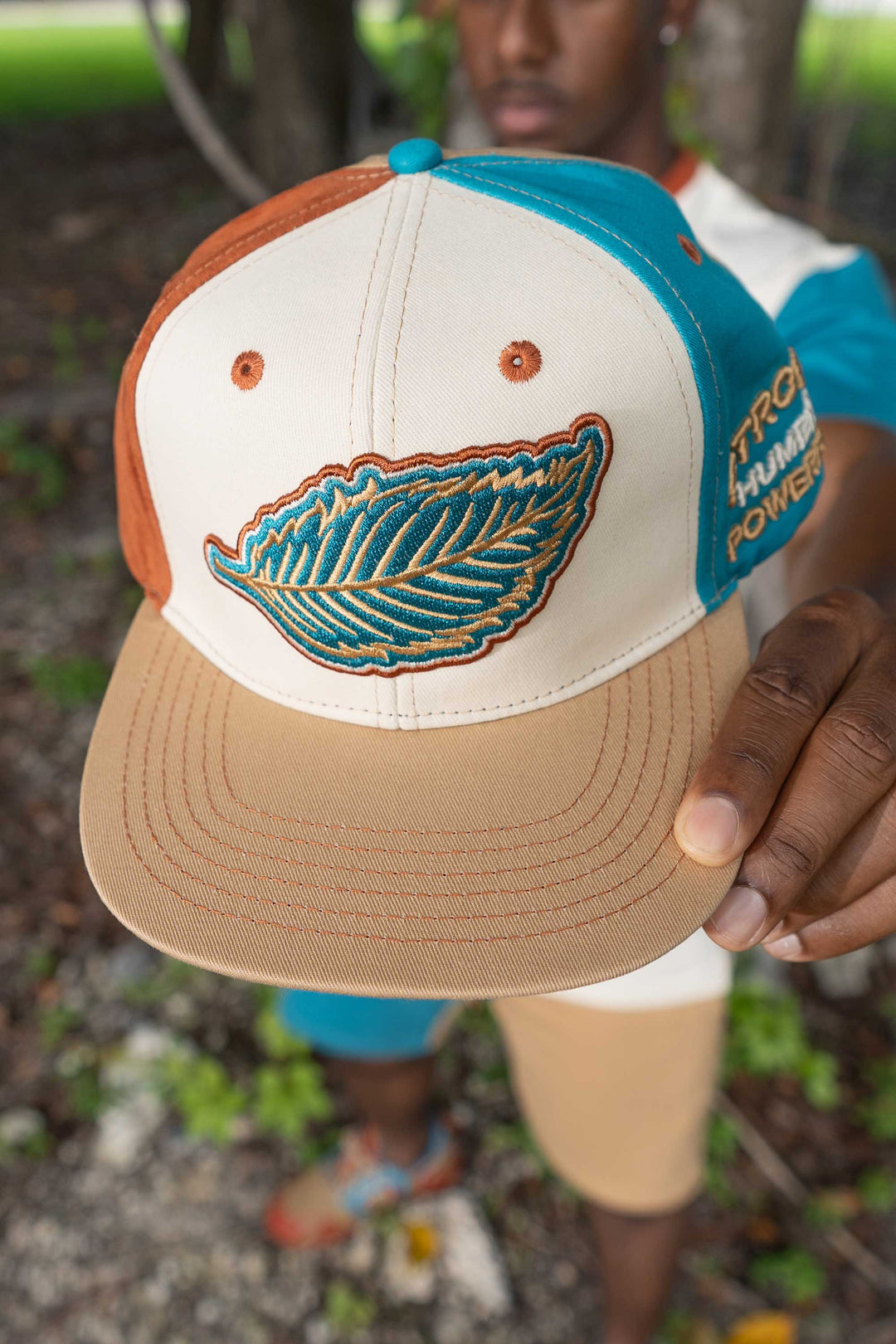 Blac Leaf Greatness Within Patchwork Snapback