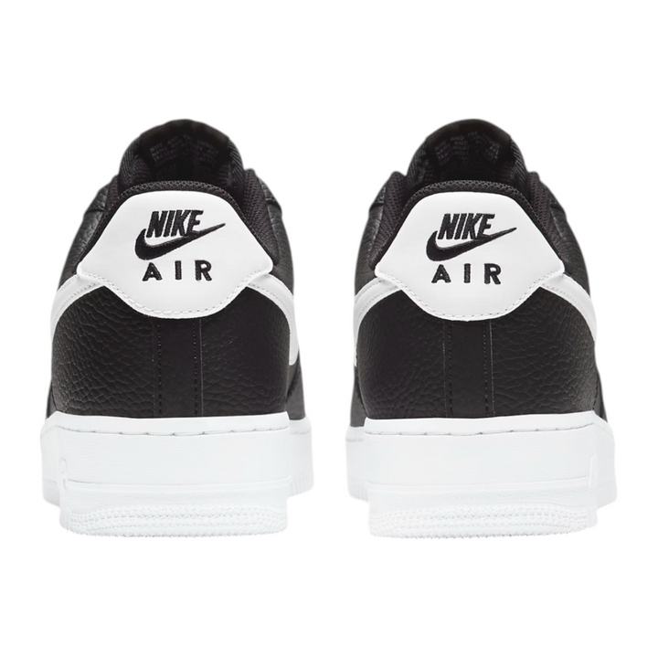 Nike Air Force 1 Low '07 Black White Pebbled Leather