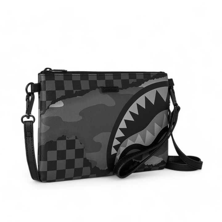 Sprayground 3AM Tear It Up Crossover Clutch W/ Shoulder Strap