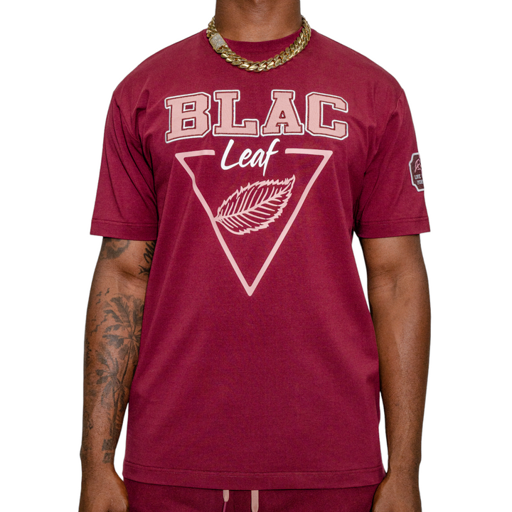 Blac Leaf The Brand With The Leaf Tee Burgundy Big & Tall