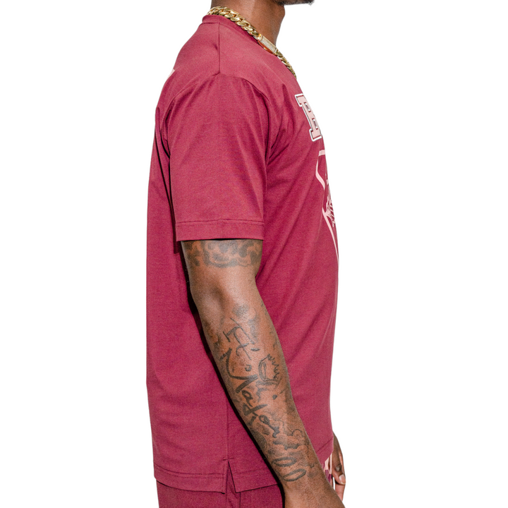 Blac Leaf The Brand With The Leaf Tee Burgundy