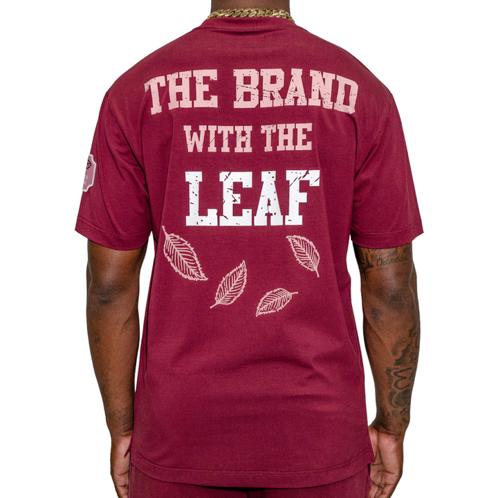 Blac Leaf The Brand With The Leaf Tee Burgundy Big & Tall