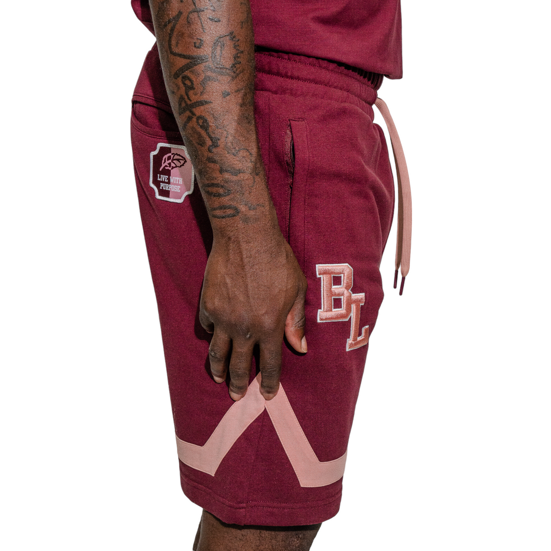 Blac Leaf Athletic Dept. Shorts Burgundy