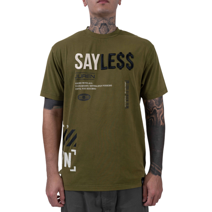 Juren Say Less T-Shirt Olive Big & Tall