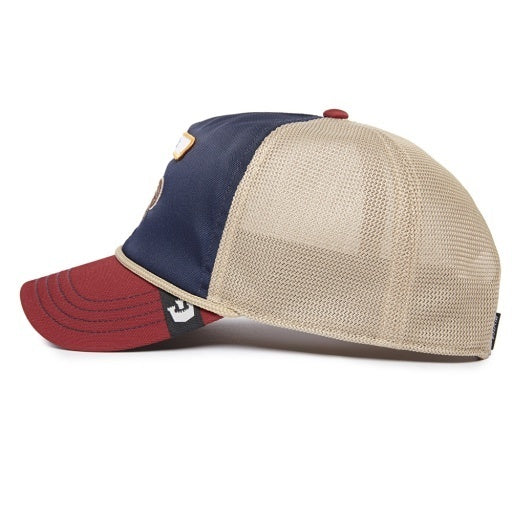 Goorin Bros. GB2 Rooster Hat Navy with Burgundy