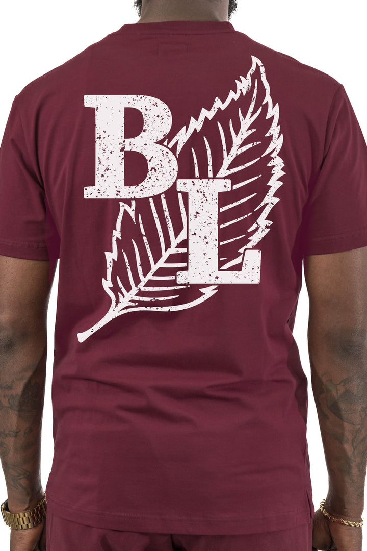 Blac Leaf Coming for Everything Tee Burgundy