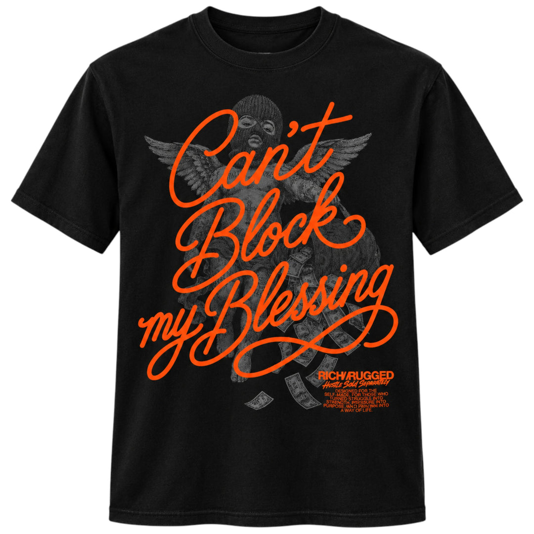 Rich & Rugged Can't Block Blessings Tee Black