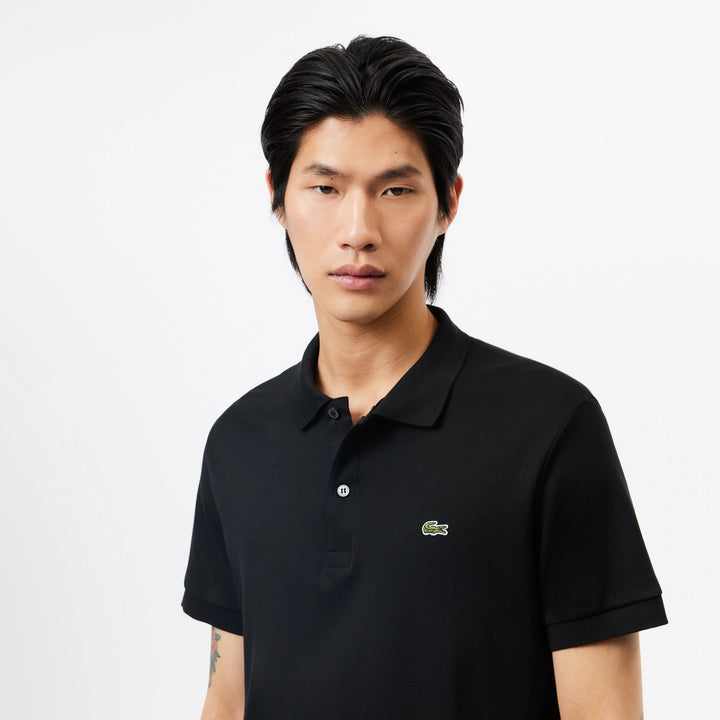 Lacoste Regular Fit Ultra Soft Cotton Jersey Polo Black