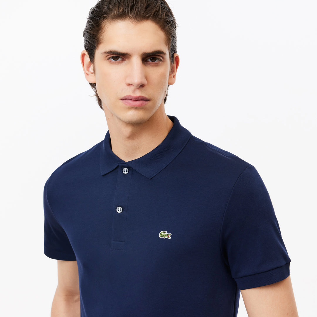 Lacoste Regular Fit Ultra Soft Cotton Jersey Polo Navy