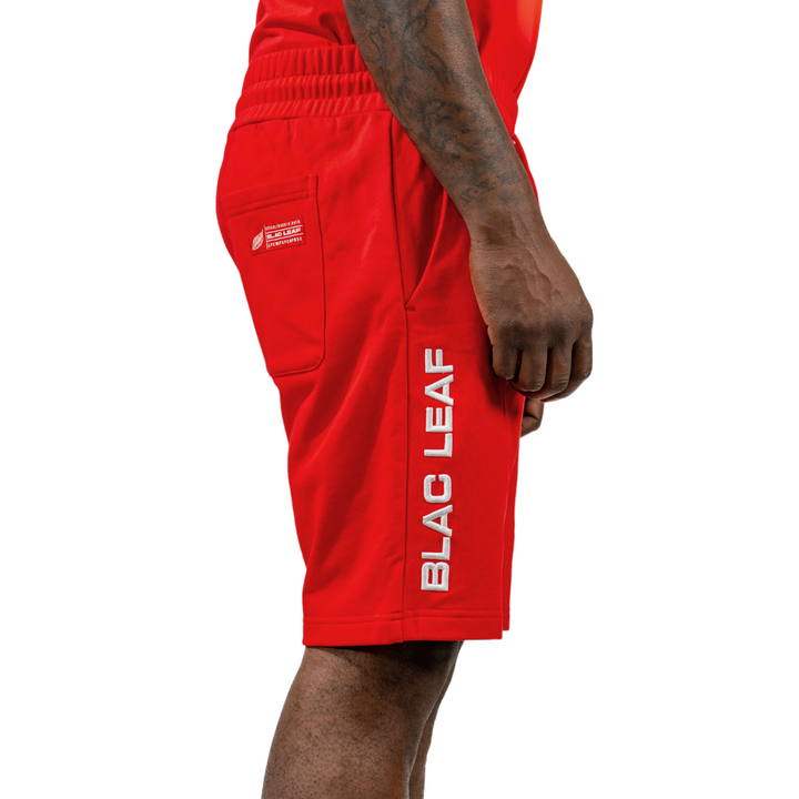 Blac Leaf Live With Purpose Knit Shorts Big & Tall Red