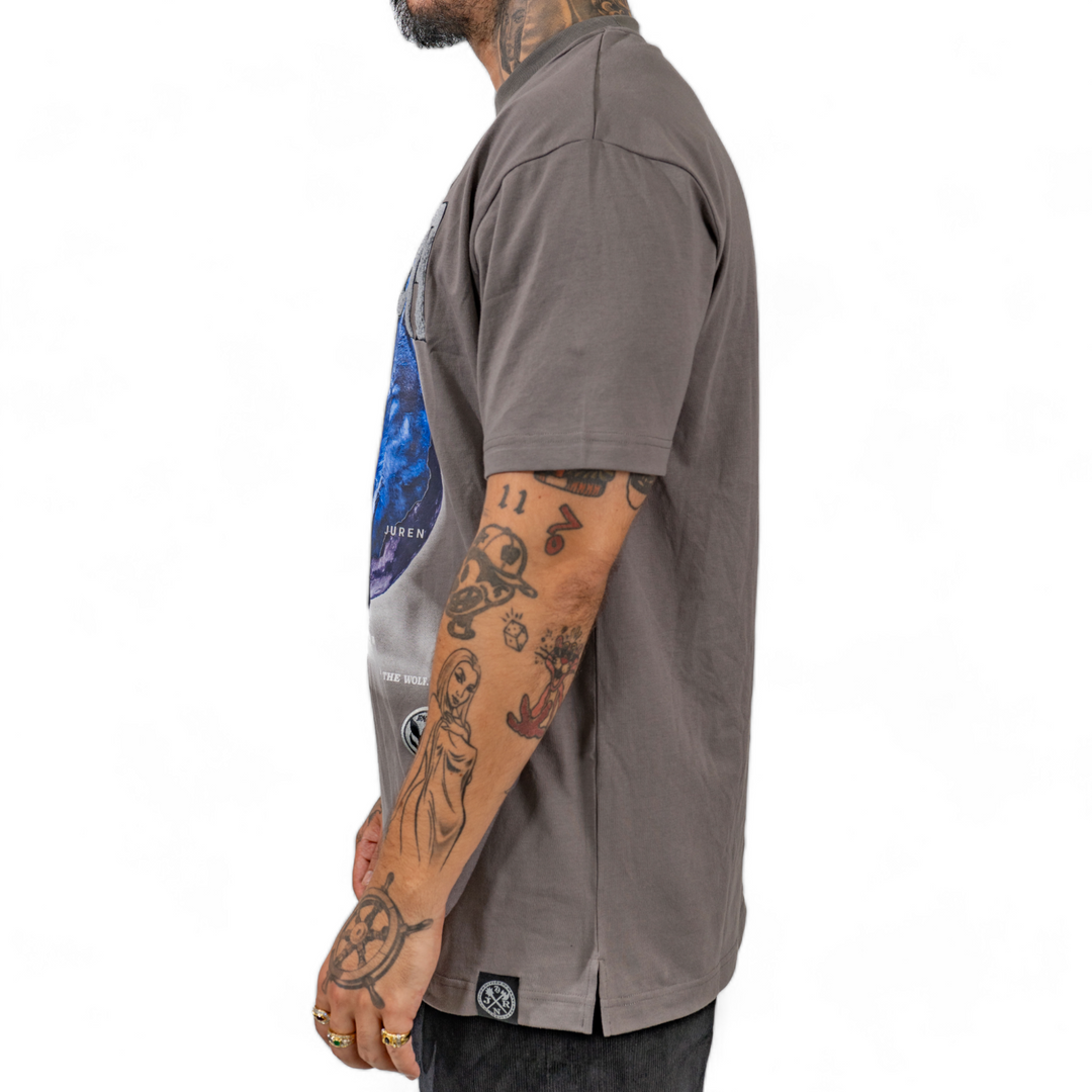 Juren Alpha Wolf Chenille Tee Grey