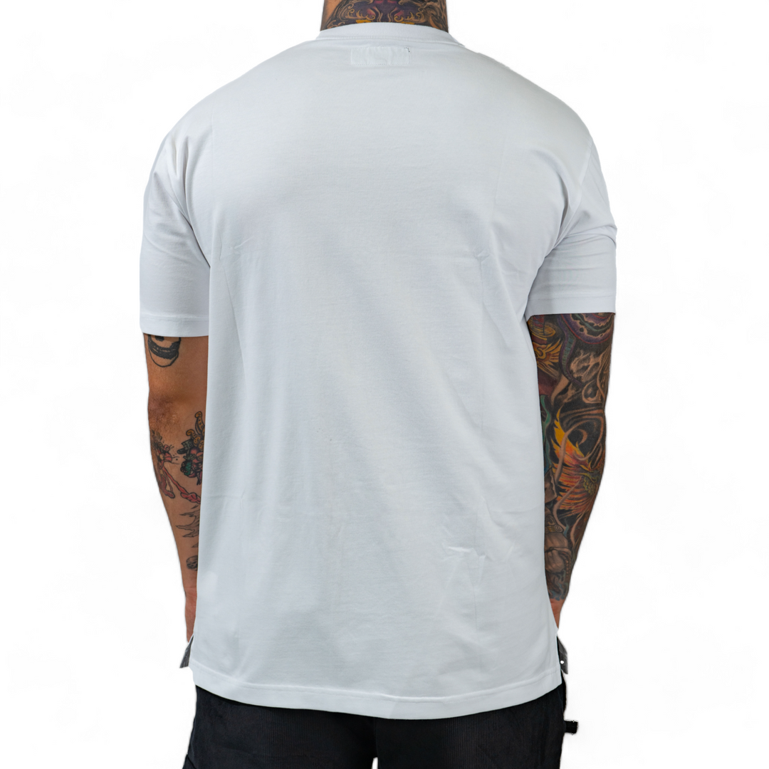 Juren Alpha Wolf Chenille Tee White Big & Tall