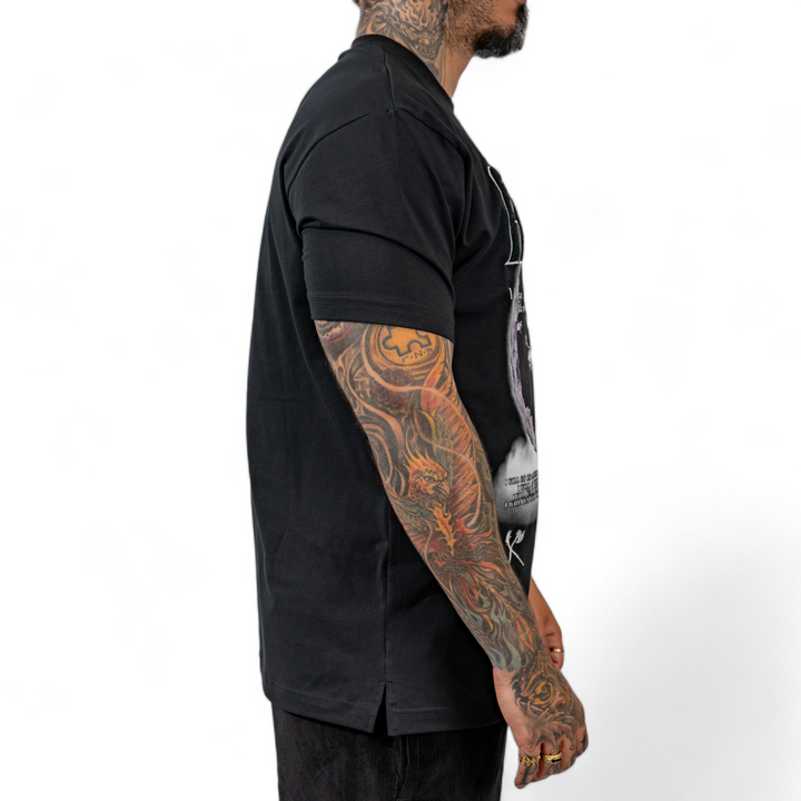 Juren Alpha Wolf Chenille Tee Black Big & Tall