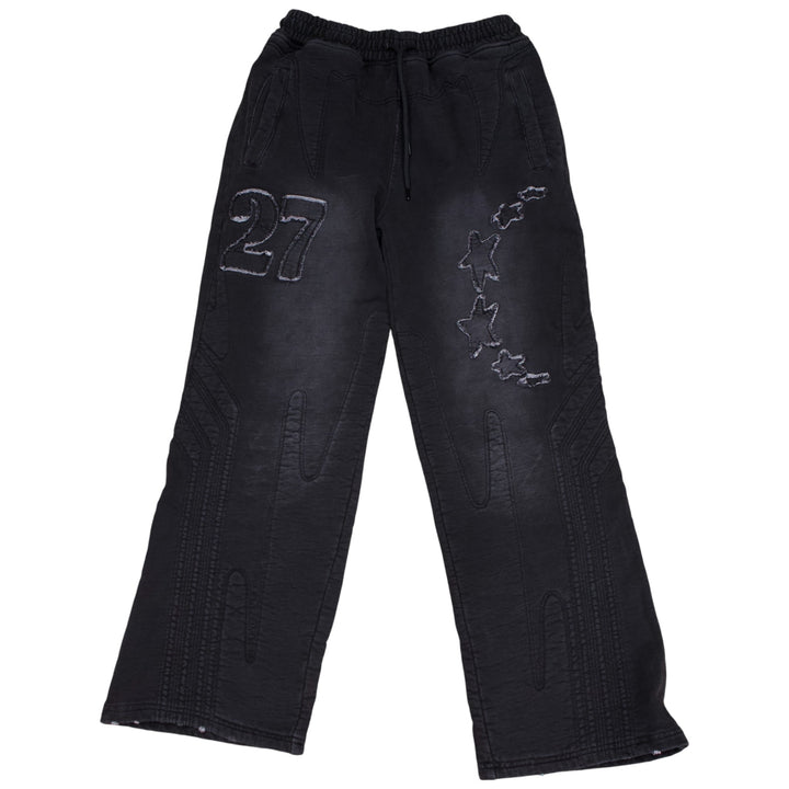 Smoke Rise Denim Embossed Pant