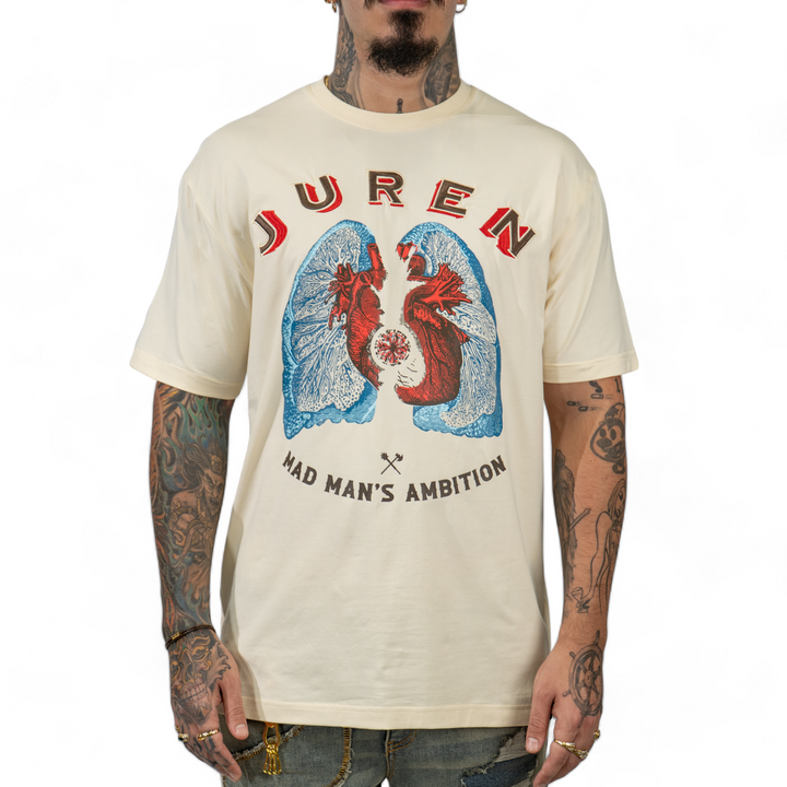 Juren Mad Mans Ambition Tee Cream Big & Tall