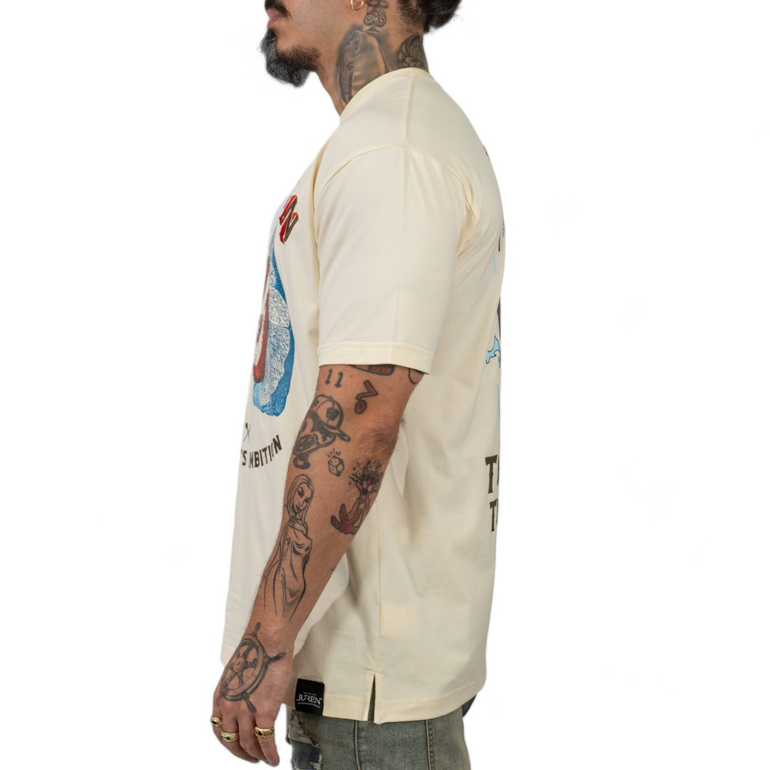 Juren Mad Mans Ambition Tee Cream Big & Tall