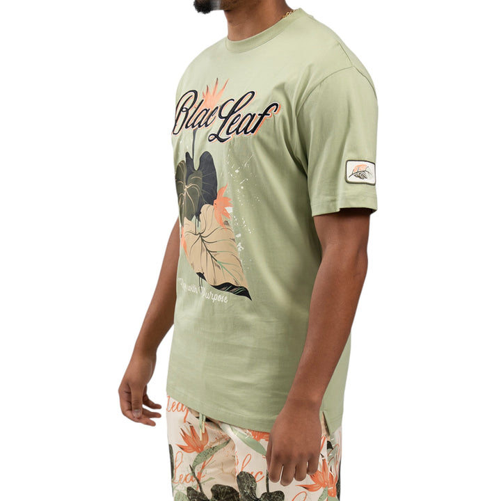 Blac Leaf Make A Difference Shirt Big & Tall Sage
